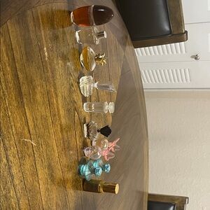 Elegant Glass Perfume Bottle Set - Multicolor